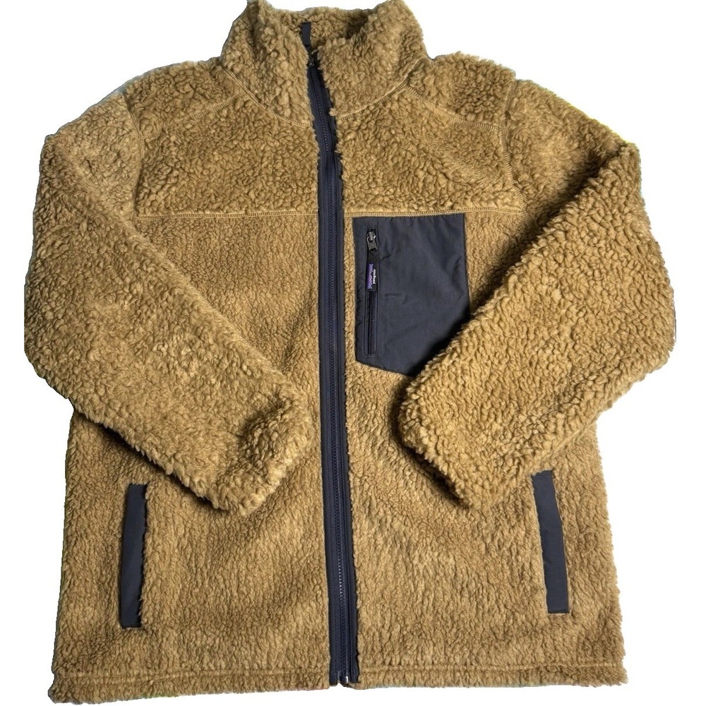 Patagonia Retro-X Full Zip Fleece Coat Nest Brown Black Women's XL NWOT Gorpcore